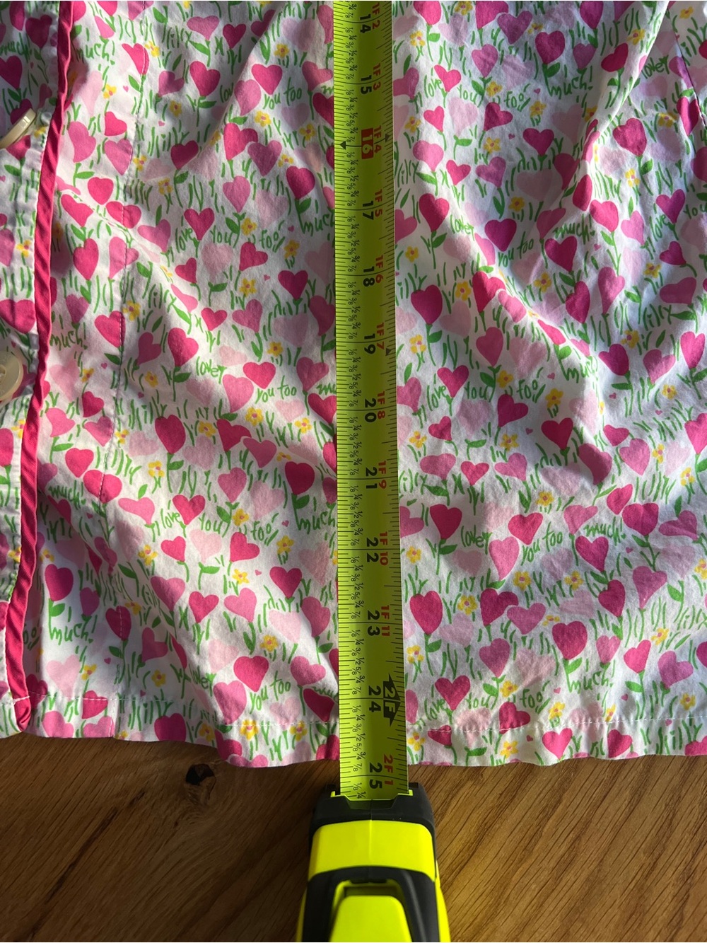 LILLY PULITZER “LOVE YOU TOO MUCH” PAJAMA SET, SIZE L. - Picture 10 of 16